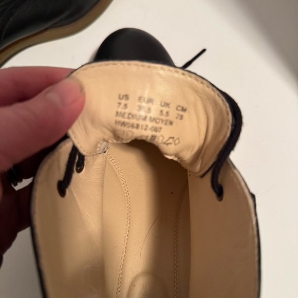 Hush Puppies Bailey Black Leather 7.5 - Picture 5 of 9